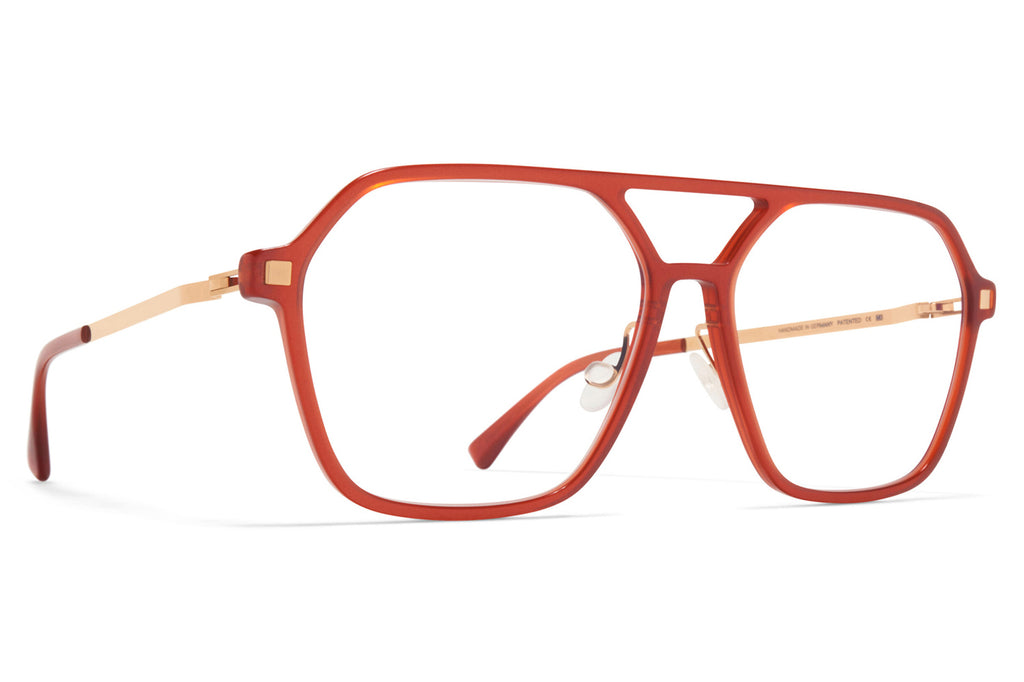 MYKITA® - Hiti Eyeglasses Milky Peach/Champagne Gold with Nose Pads