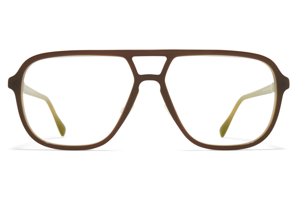 MYKITA® - Kami Eyeglasses Green Dark Brown with Nose Pads