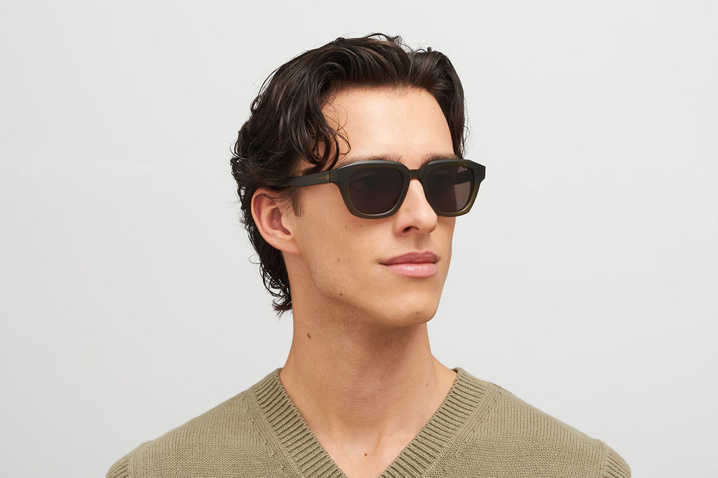MYKITA® - Kiene Sunglasses Chilled Raw Peridot with Brown Solid Lenses