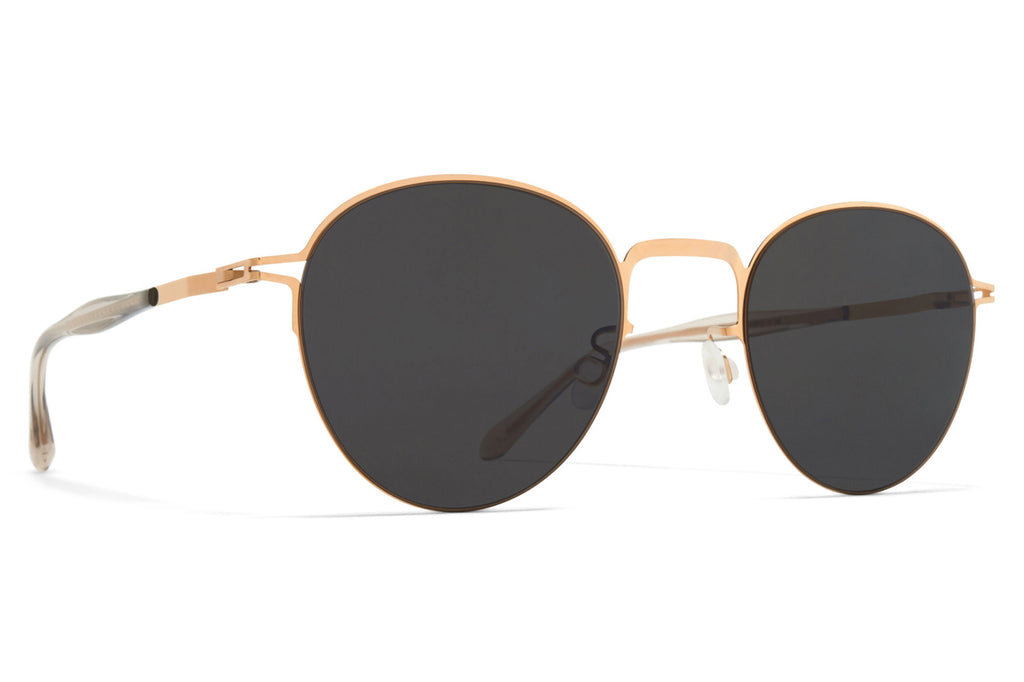 MYKITA - Tate Sunglasses Champagne Gold with Dark Grey Solid Lenses