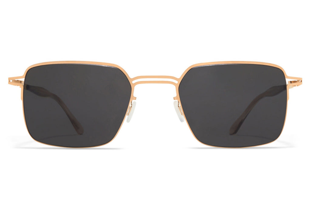 MYKITA - Alcott Sunglasses Champagne Gold with Dark Grey Solid Lenses