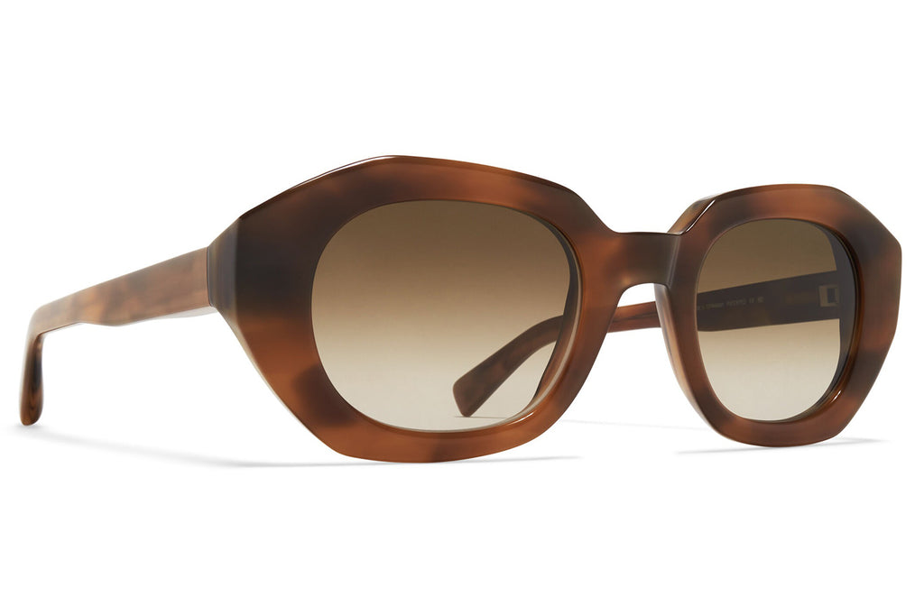 MYKITA® - Satin Sunglasses Galapagos with Raw Brown Gradient Lenses