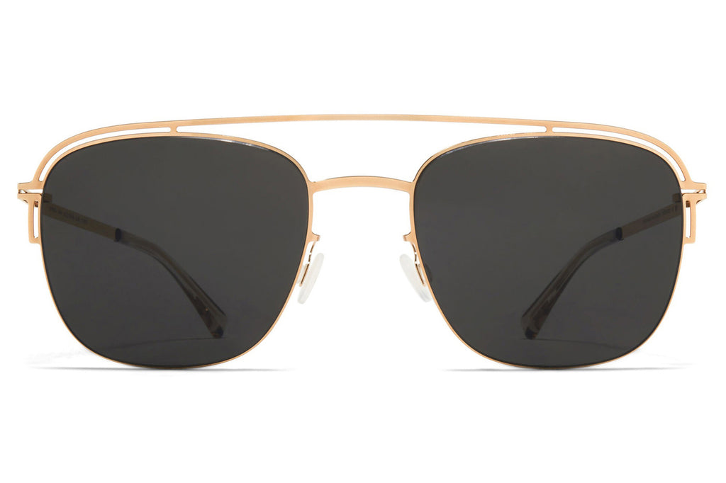 MYKITA - Nor Sunglasses Champagne Gold with Dark Grey Solid Lenses