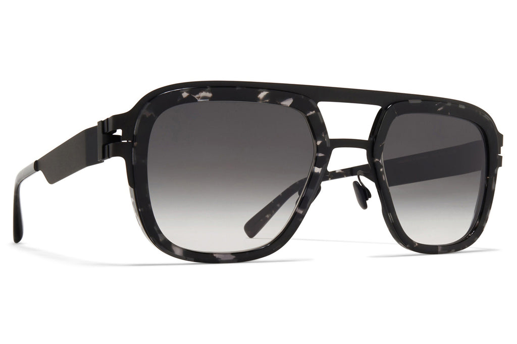 MYKITA® - Knox Sunglasses Black/Black Havana with Raw Black Gradient Lenses