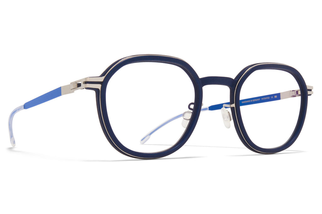 MYKITA® / MYLON - Birch Eyeglasses MHL3 - Navy/Shiny Silver/Yale Blue