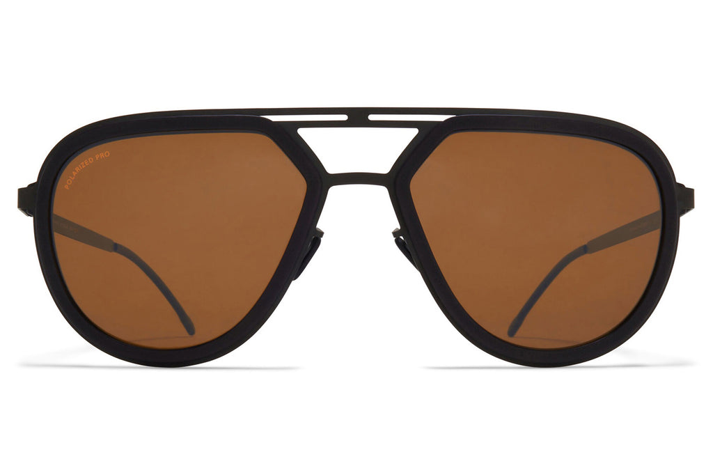 MYKITA - Cypress Sunglasses MH6 - Pitch Black/Black with PolPro Amber Brown Lenses