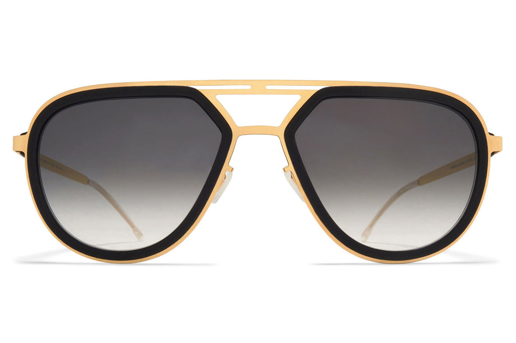 MYKITA - Cypress Sunglasses MH7 - Pitch Black/Glossy Gold with Raw Black Gradient Lenses