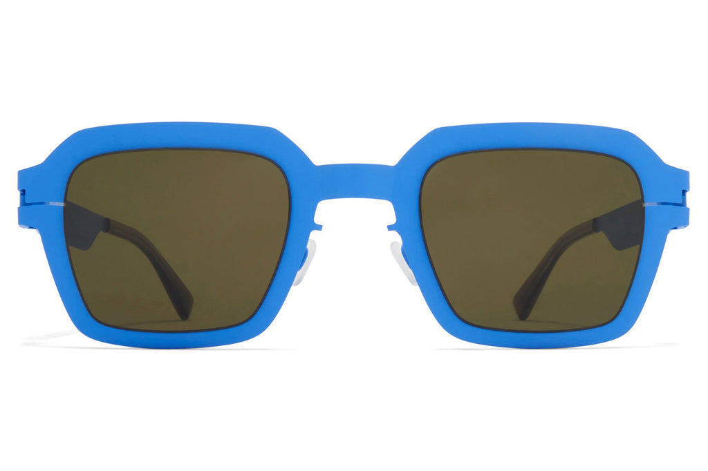 MYKITA - Mott Sunglasses Light Blue with Raw Green Solid Lenses