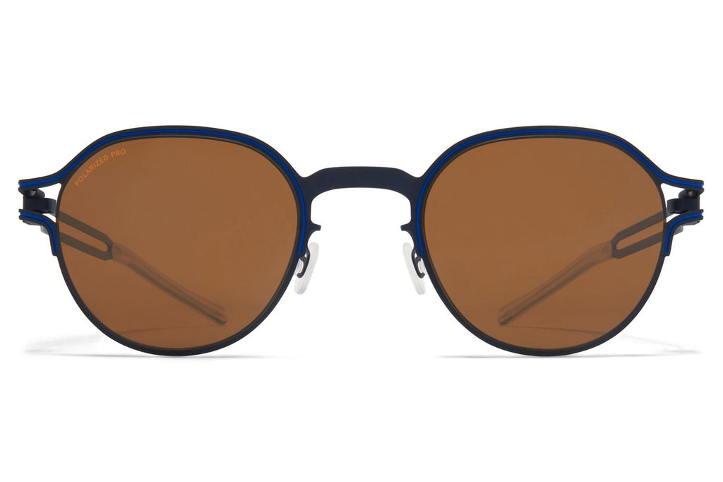 MYKITA - Vaasa Sunglasses Indigo/Yale Blue with PolPro Amber Brown Lenses