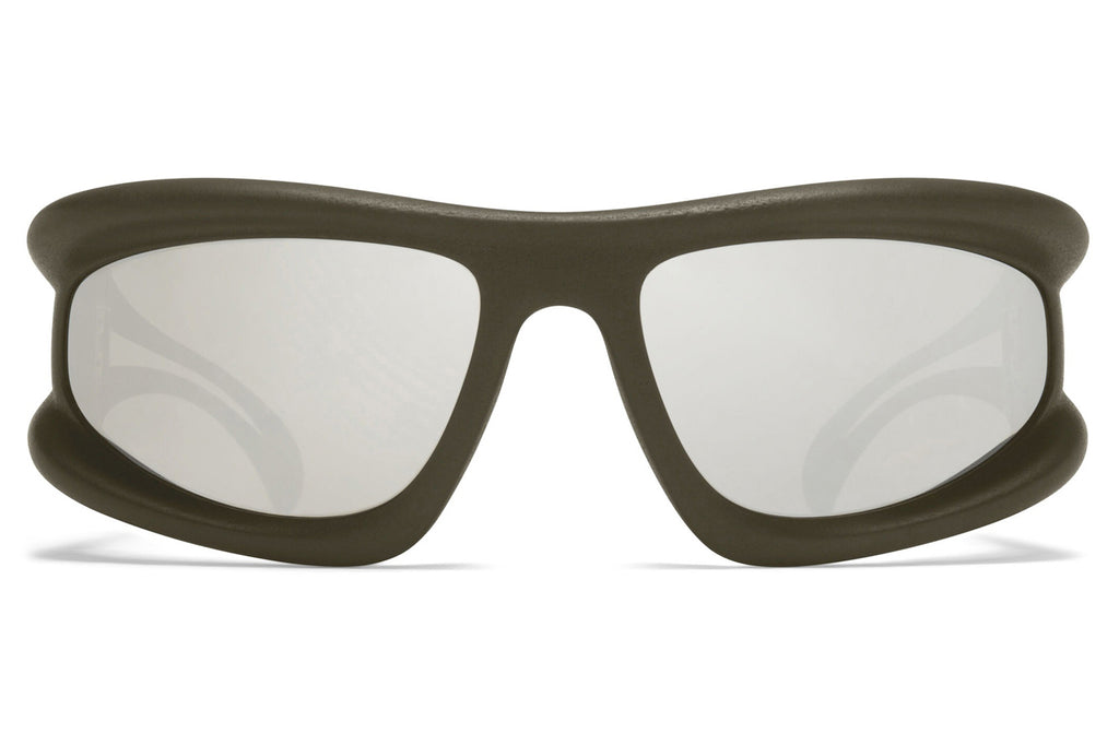 MYKITA - Marfa Sunglasses MD31 - Safari Green with Silver Lenses