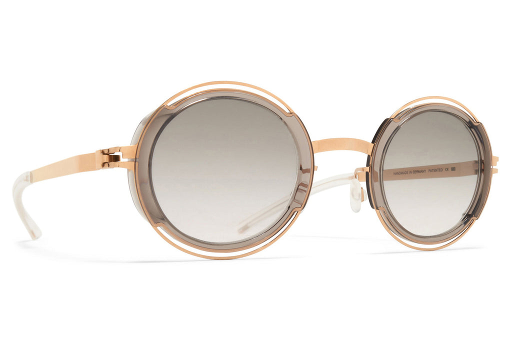 MYKITA® - Pearl Sunglasses Champagne Gold/Clear Ash with Original Grey Gradient Lenses