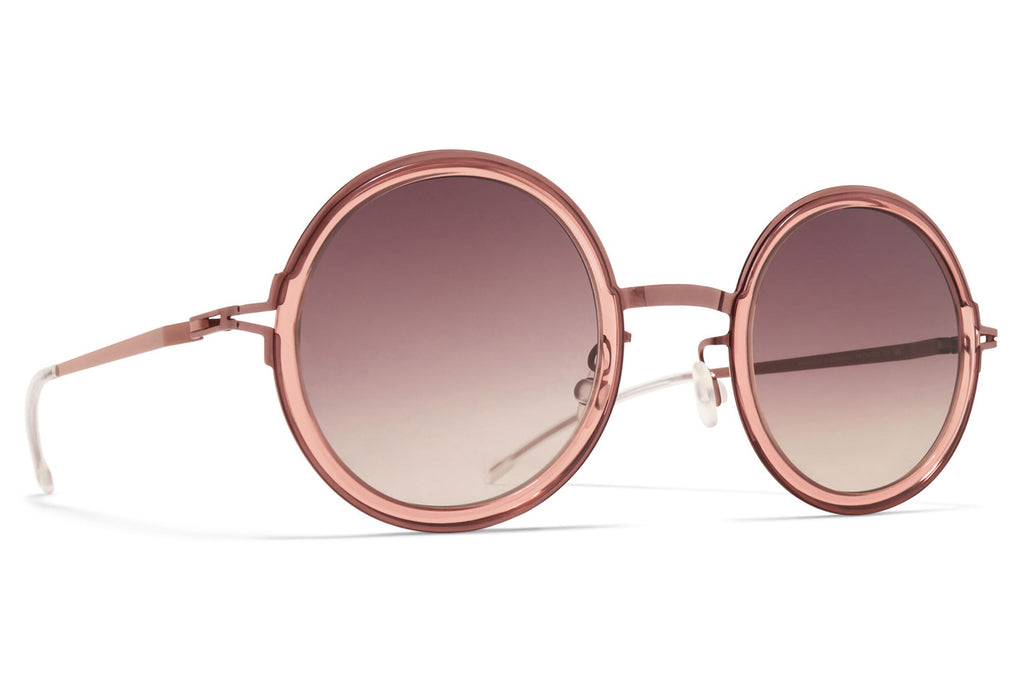 MYKITA® - Monroe Sunglasses Purple Bronze/Melrose with Cedar Brown Gradient Lenses