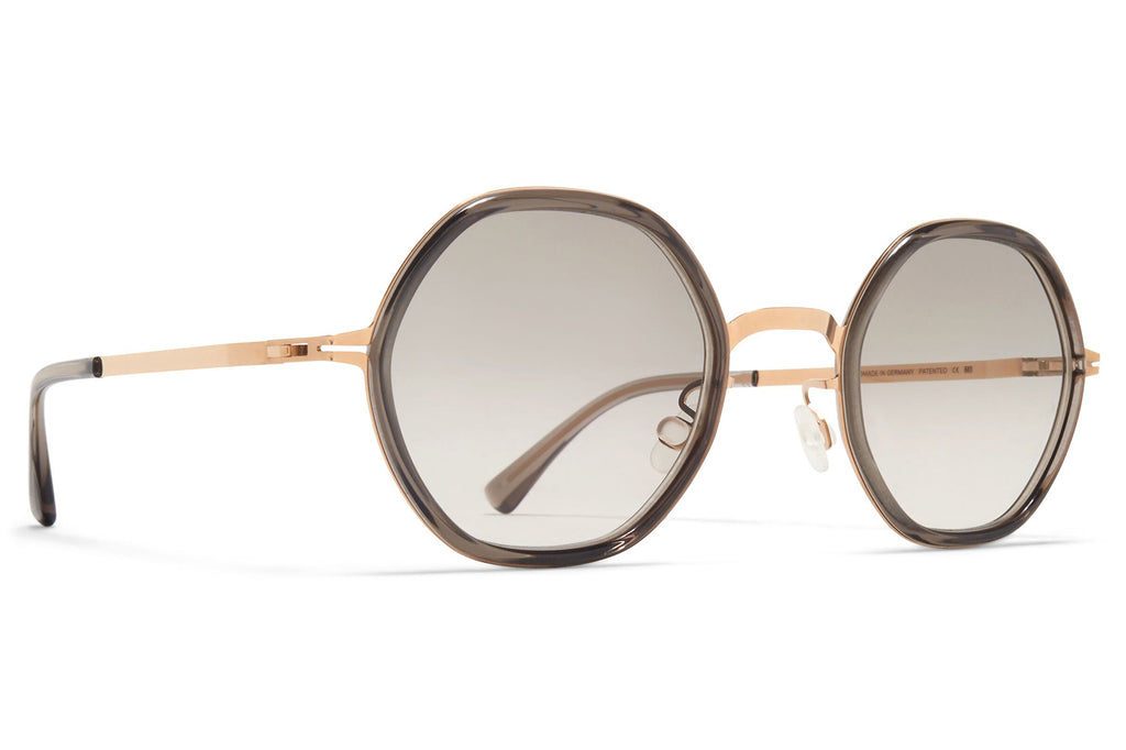 MYKITA® - Alya Sunglasses Champagne Gold/Clear Ash with Original Grey Gradient Lenses