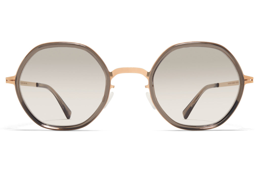 MYKITA® - Alya Sunglasses Champagne Gold/Clear Ash with Original Grey Gradient Lenses