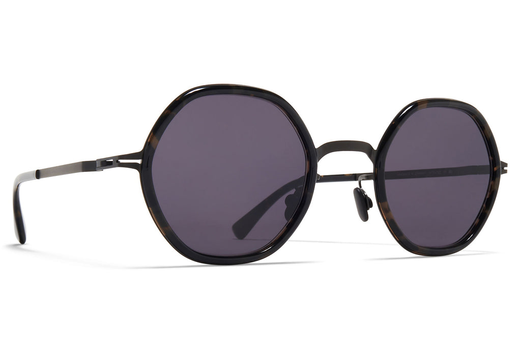 MYKITA® - Alya Sunglasses Black/Antigua with Cool Grey Solid Lenses 
