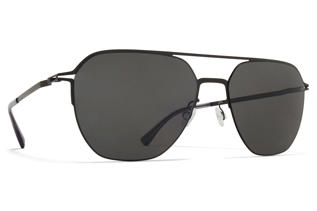 MYKITA - Amos Sunglasses Black with Dark Grey Solid Lenses