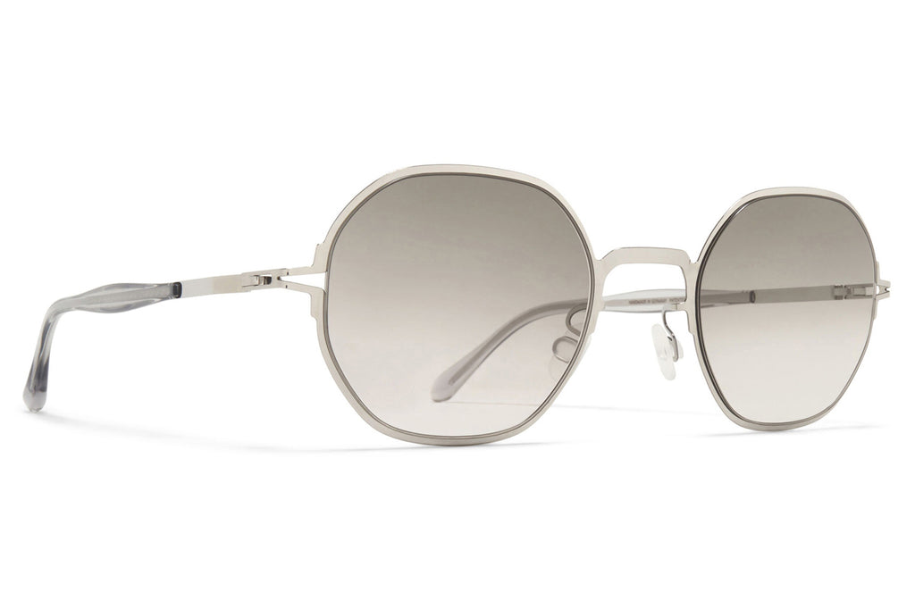 MYKITA - Santana Sunglasses Shiny Silver with Grey Gradient Lenses