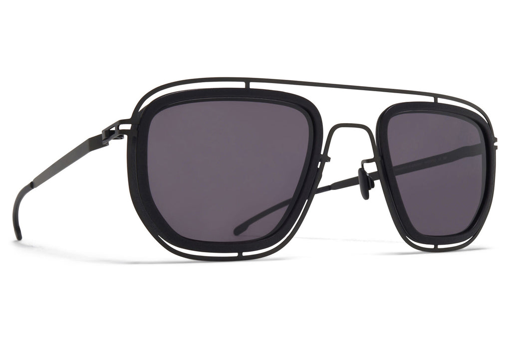 MYKITA - Ferlo Sunglasses MH6 - Pitch Black/Black with Cool Grey Solid Lenses