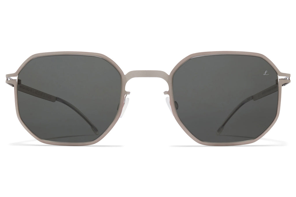 MYKITA | Leica - ML15 Sunglasses Matte Silver/Leica Red Edges with Grey Polarized Lenses