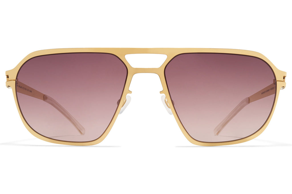 MYKITA - Sinclair Sunglasses Glossy Gold with Cedar Brown Gradient Lenses