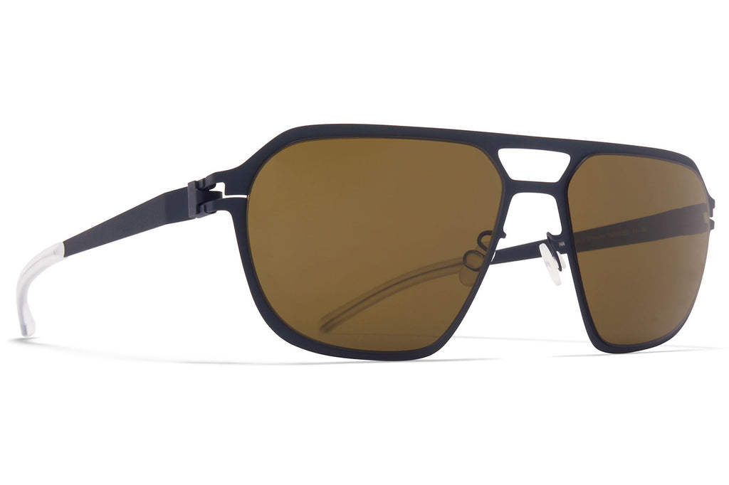 MYKITA - Sinclair Sunglasses Indigo with Raw Brown Solid Lenses