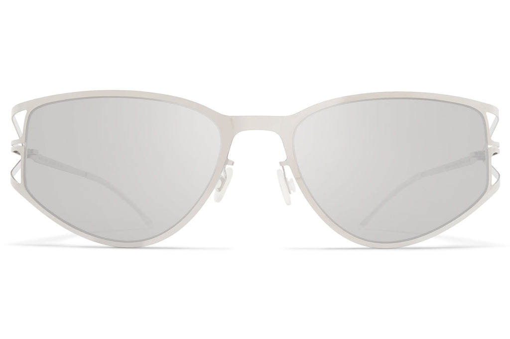 MYKITA® - Sierra Sunglasses Shiny Silver with Warm Grey Flash Lenses