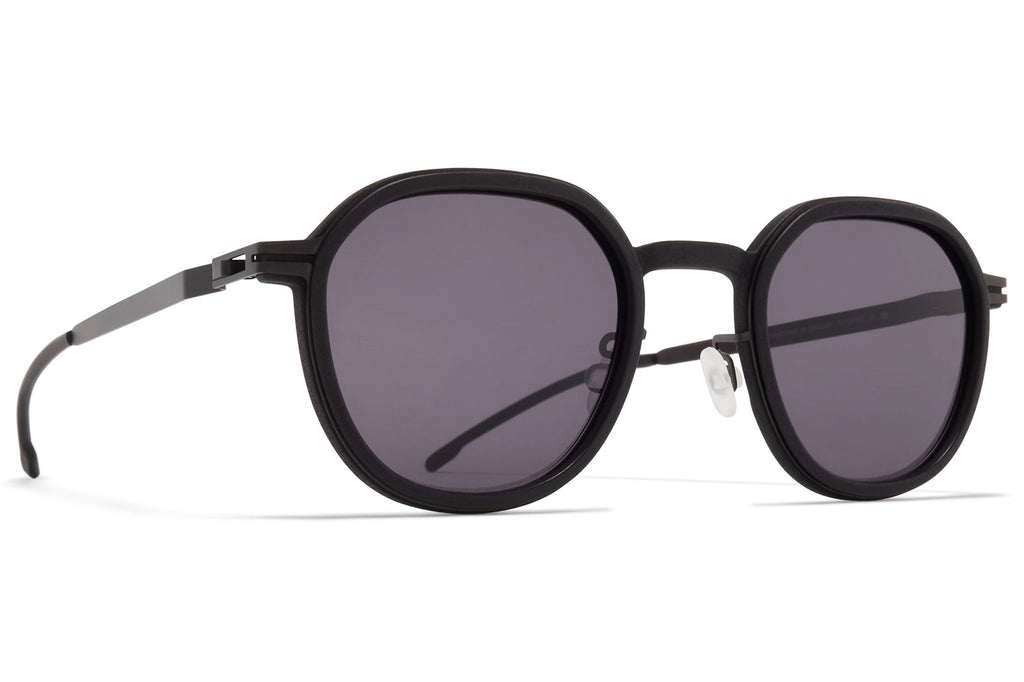 MYKITA - Birch Sunglasses MH6 - Pitch Black/Black with Cool Grey Solid Lenses