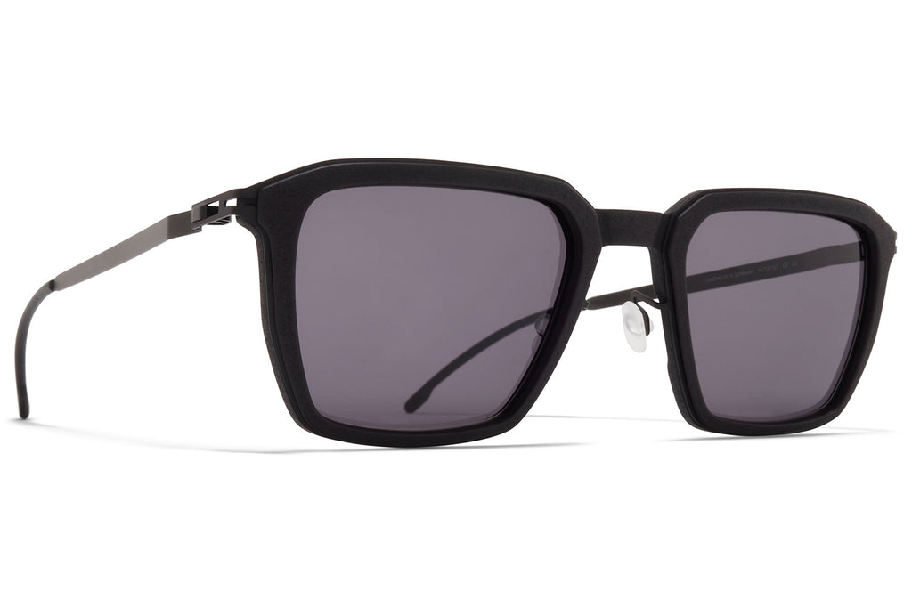 MYKITA - Embers Sunglasses MH6 - Pitch Black/Black with Cool Grey Solid Lenses