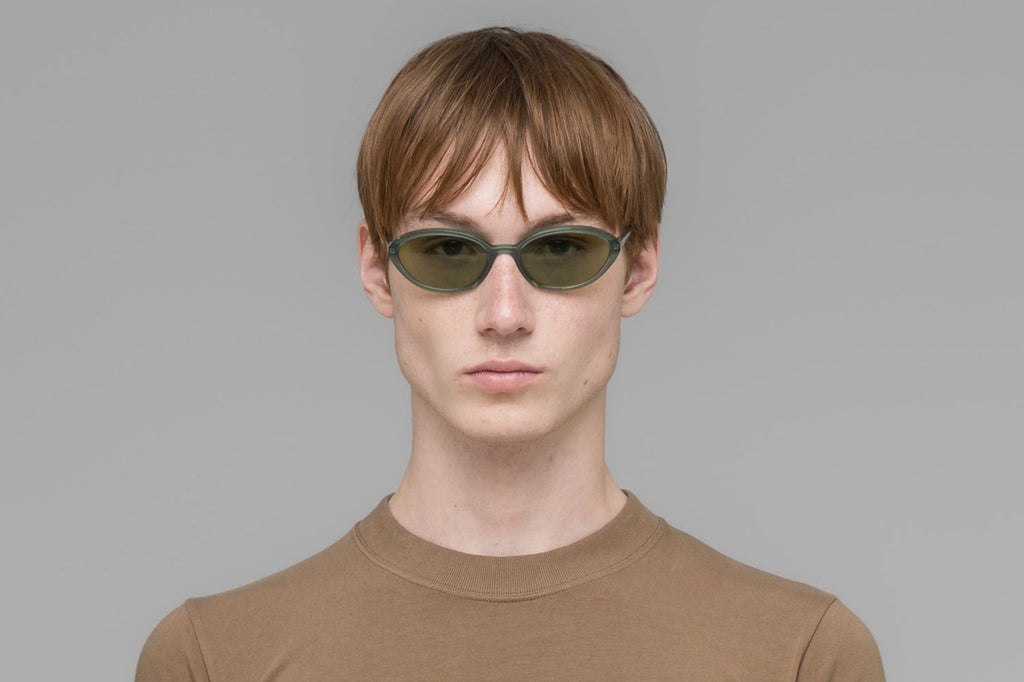 MYKITA | 032C - Toto Sunglasses Misty Green with Euphos Green Solid Lenses