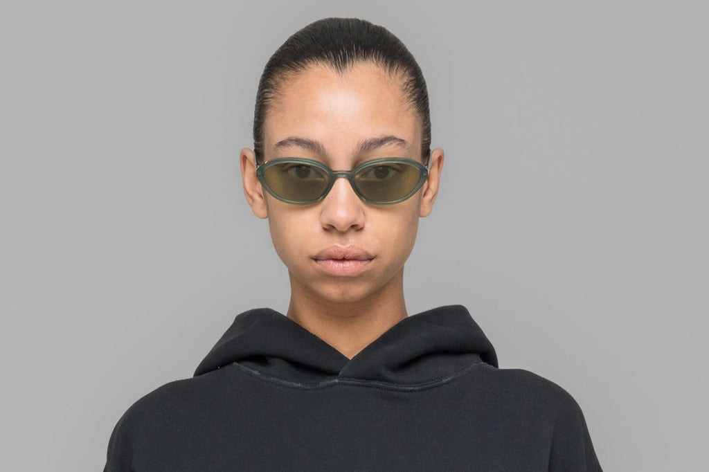 MYKITA | 032C - Toto Sunglasses Misty Green with Euphos Green Solid Lenses
