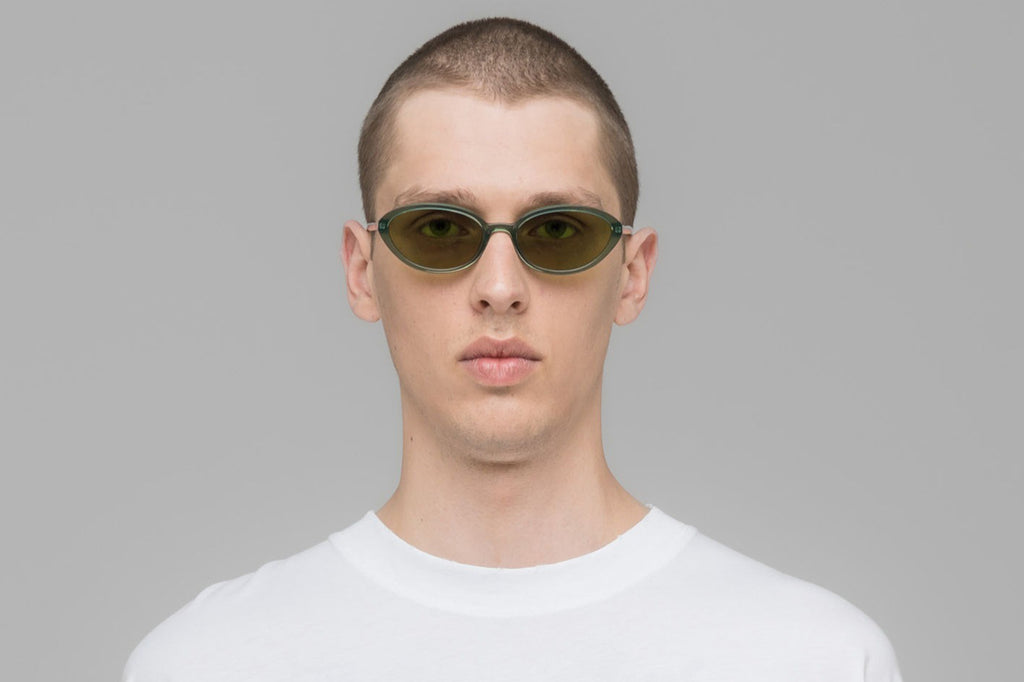 MYKITA | 032C - Toto Sunglasses Misty Green with Euphos Green Solid Lenses