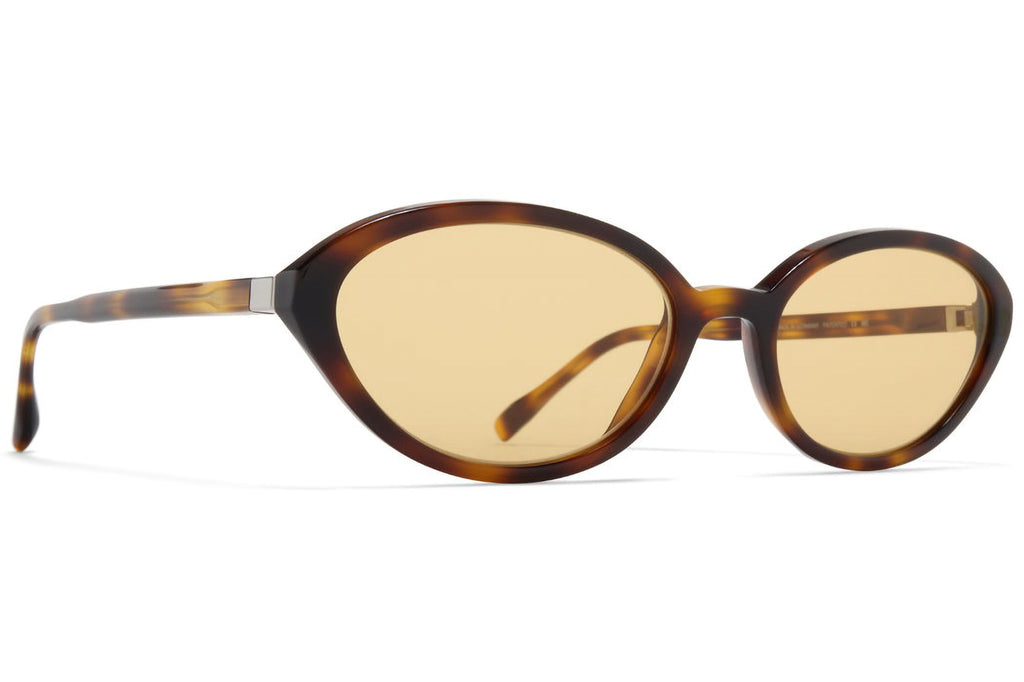 MYKITA | 032C - Toto Sunglasses Golden Havana with Jelly Yellow Solid Lenses