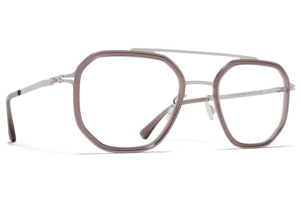 MYKITA® - Satu Eyeglasses Shiny Silver/Maroon