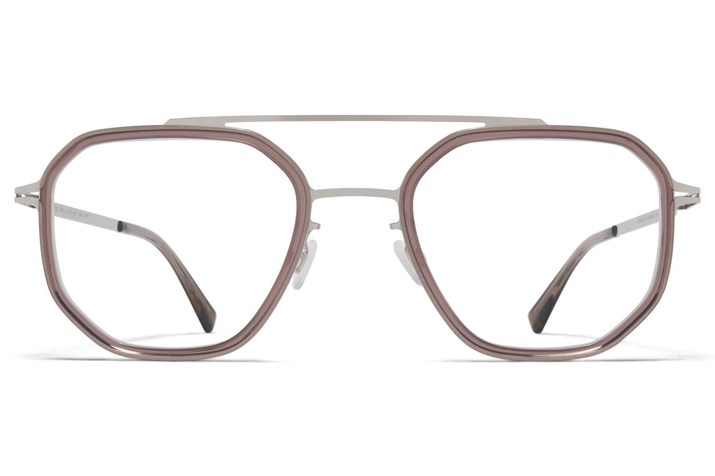 MYKITA® - Satu Eyeglasses Shiny Silver/Maroon