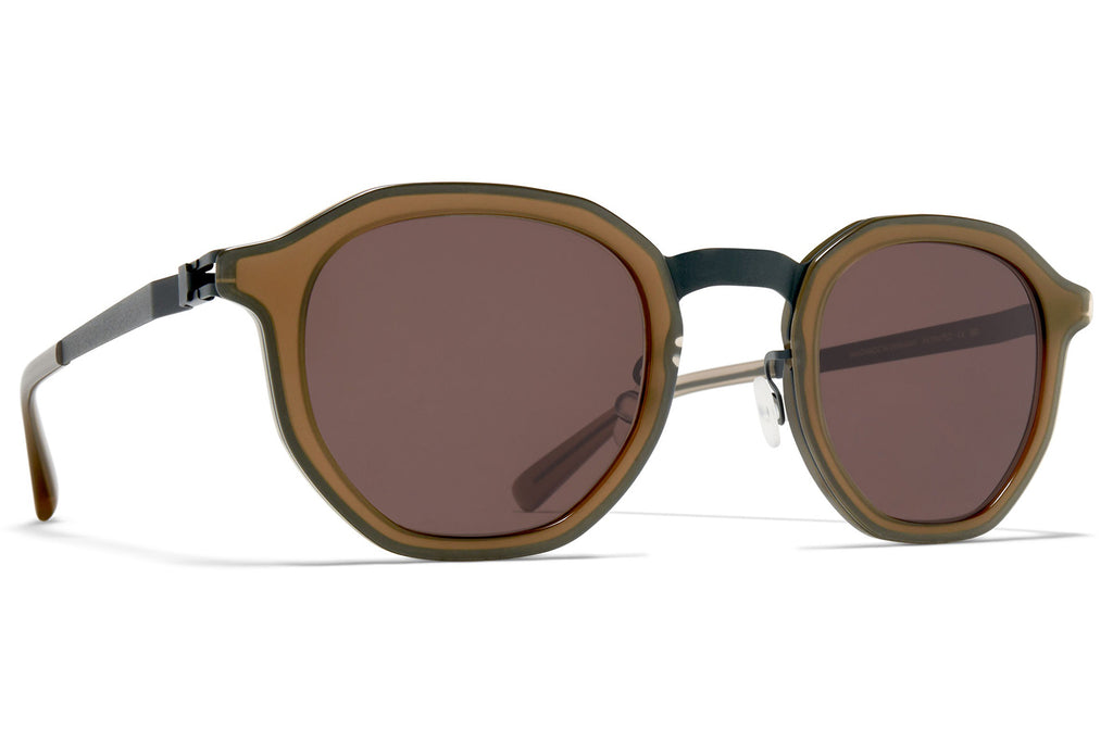 MYKITA® - Sawyer Sunglasses Storm Grey/Taupe with Brown Solid Lenses