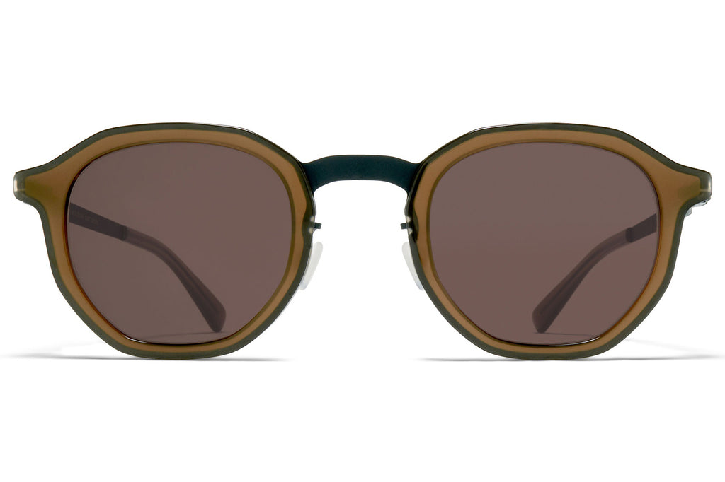 MYKITA® - Sawyer Sunglasses Storm Grey/Taupe with Brown Solid Lenses
