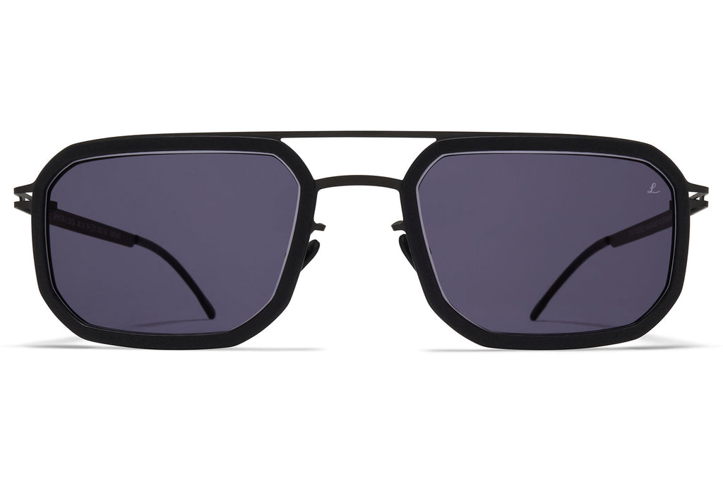 MYKITA | Leica - ML16 Sunglasses MH6 - Pitch Black/Black with Leica Grey 85 Solid Lenses