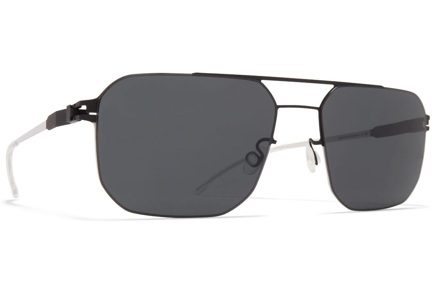 Lunettes De Soleil MYKITA Darren - Monture Titanie Gris - Verres Gris Polycarbonate - Neuf Avec étiquettes