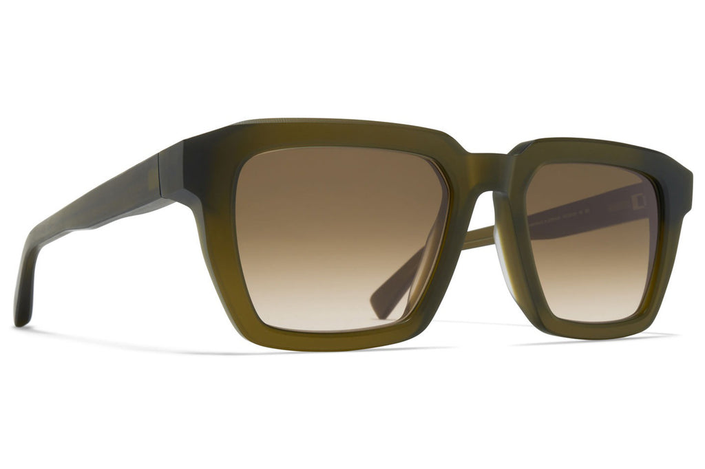MYKITA® - Soma Sunglasses Chilled Raw Peridot with Raw Brown Gradient Lenses
