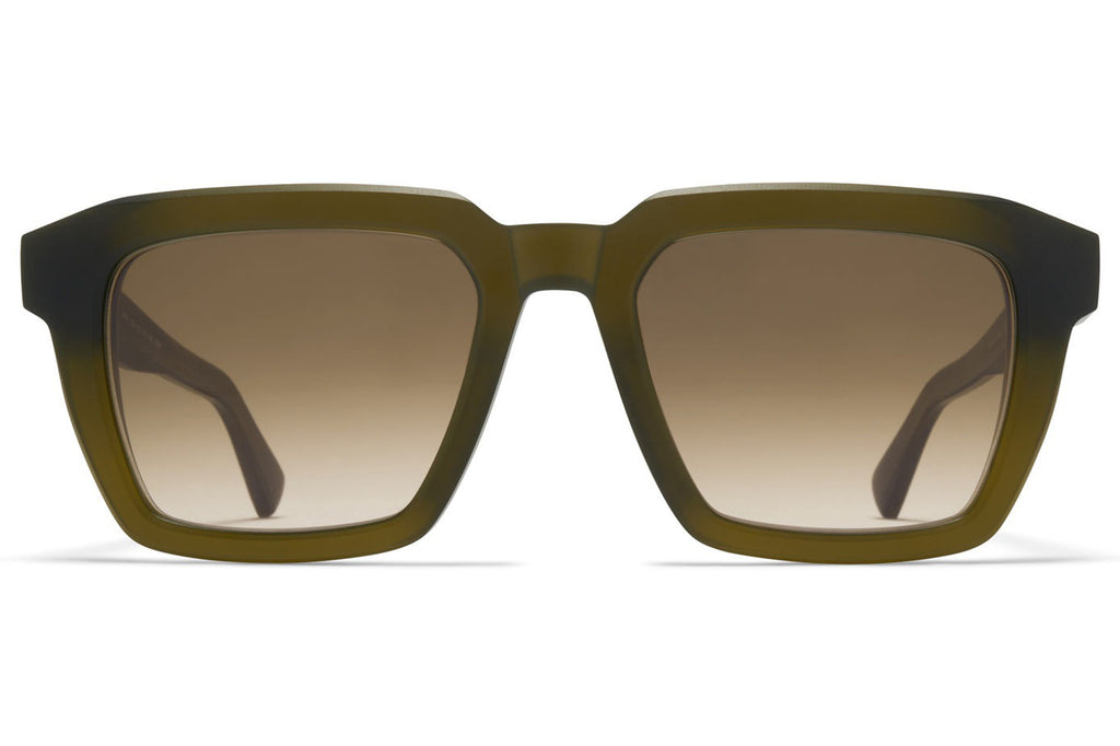 MYKITA® - Soma Sunglasses Chilled Raw Peridot with Raw Brown Gradient Lenses