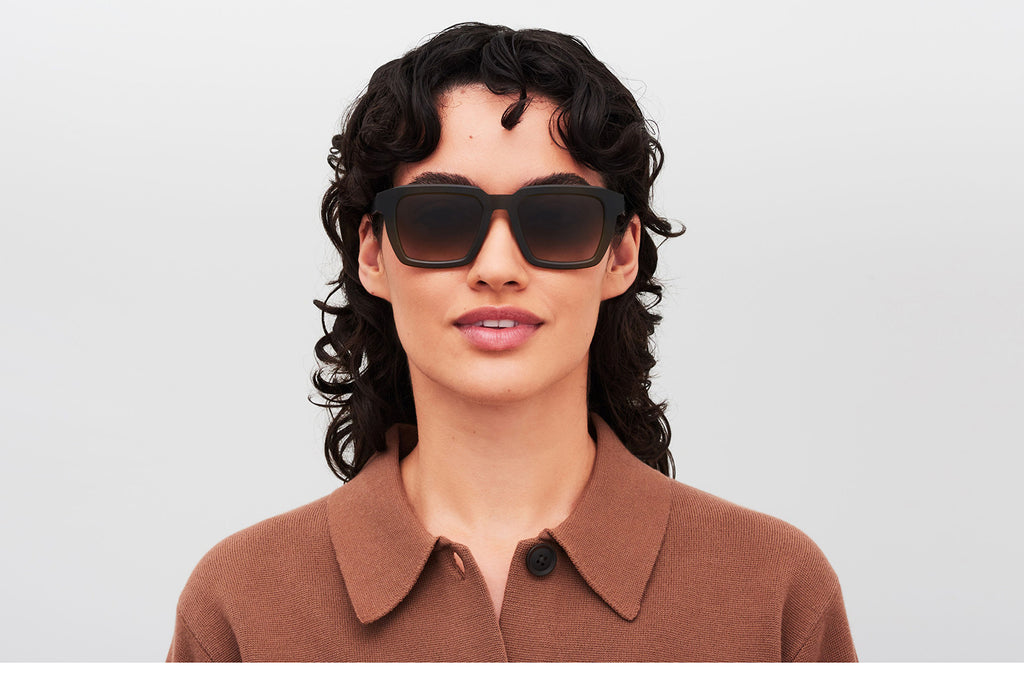 MYKITA® - Soma Sunglasses Chilled Raw Peridot with Raw Brown Gradient Lenses