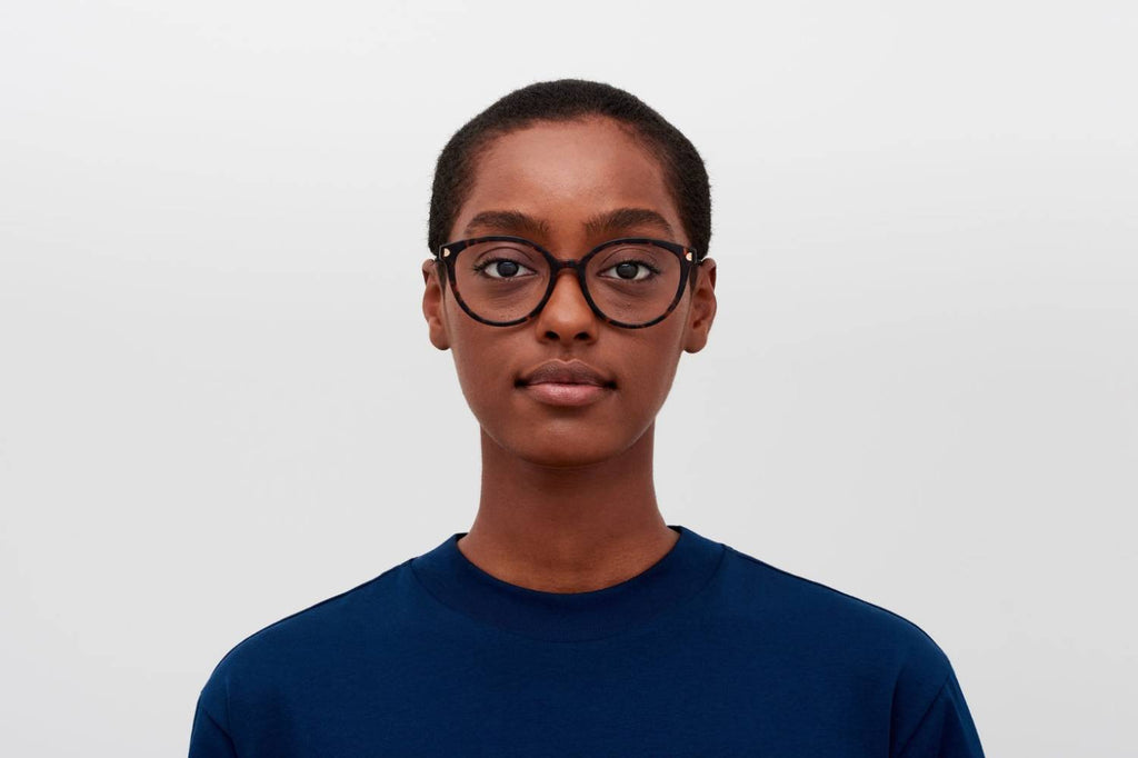 MYKITA® - Yola Eyeglasses Amber Havana/Champagne Gold