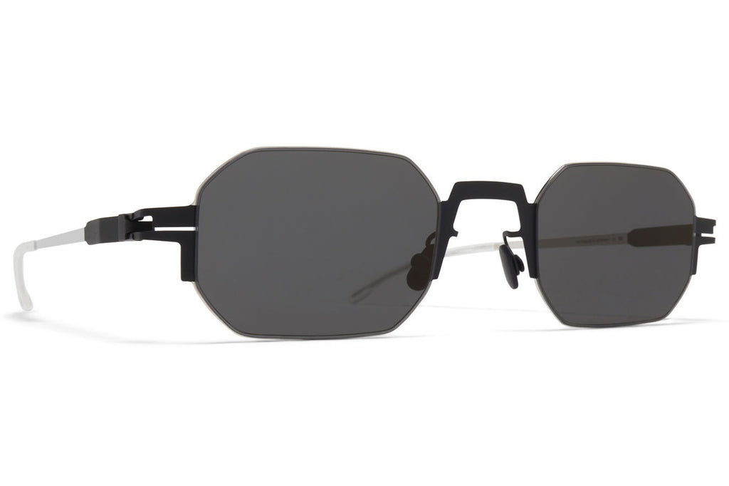 MYKITA - Studio 15.1 Sunglasses Black/Silver with Dark Grey Solid Lenses