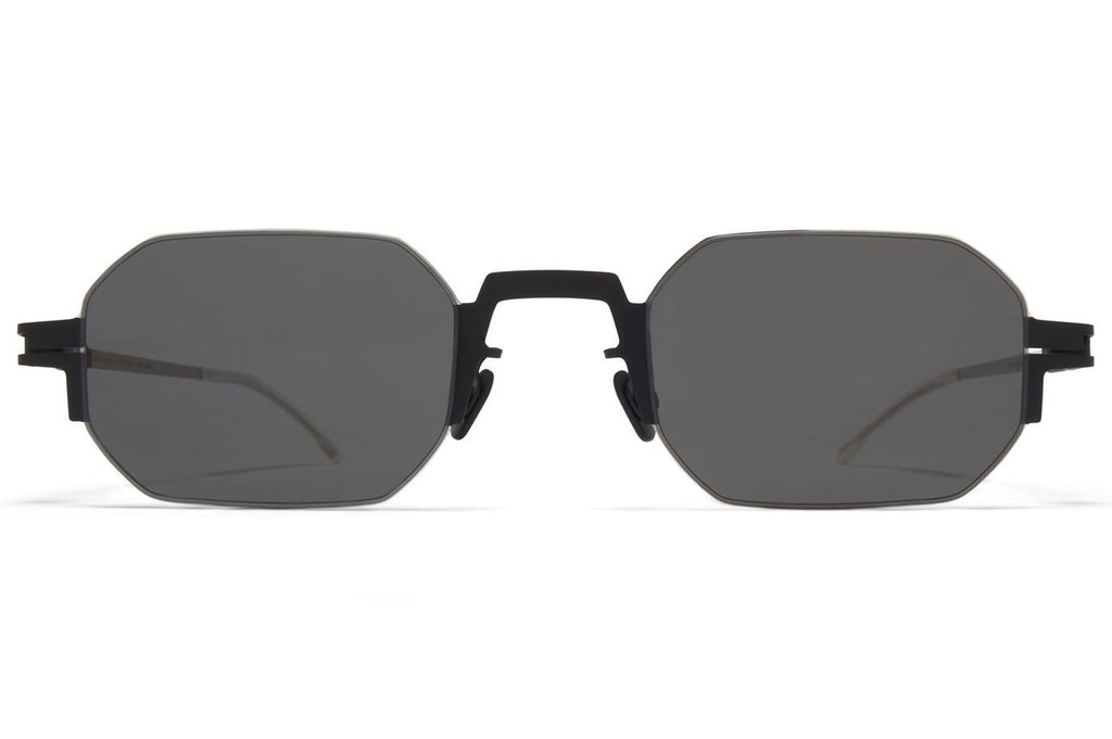 MYKITA - Studio 15.1 Sunglasses Black/Silver with Dark Grey Solid Lenses