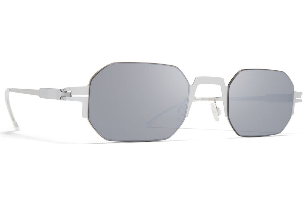 MYKITA - Studio 15.1 Sunglasses Silver/Shiny Silver with Sienna Brown Flash Lenses