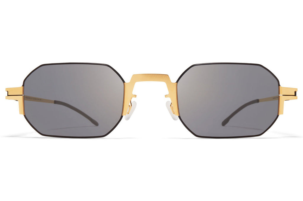 MYKITA - Studio 15.1 Sunglasses Black/Glossy Gold with Light Gold Flash Lenses