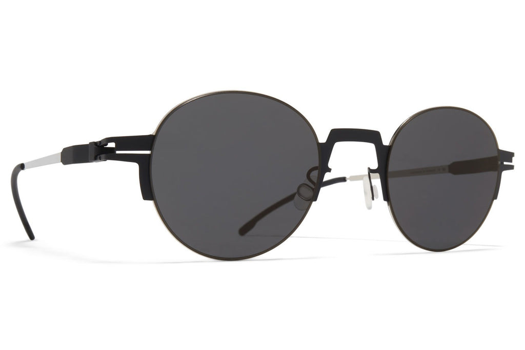 MYKITA - Studio 15.2 Sunglasses Black/Silver with Dark Grey Solid Lenses