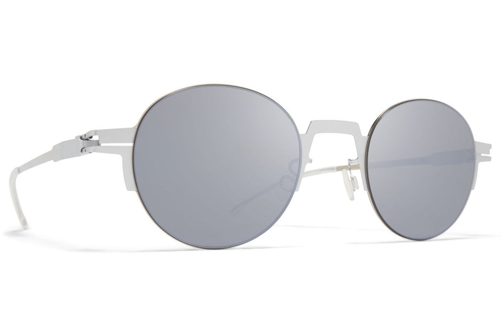 MYKITA - Studio 15.2 Sunglasses Silver/Shiny Silver with Sienna Brown Flash Lenses