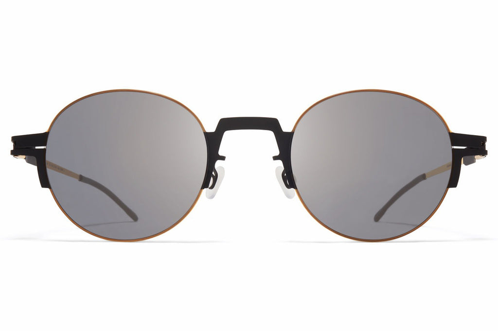 MYKITA - Studio 15.2 Sunglasses Black/Glossy Gold with Light Gold Flash Lenses