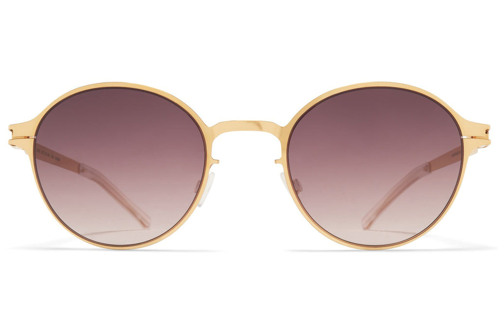 MYKITA - Wim Sunglasses Glossy Gold with Cedar Brown Gradient Lenses